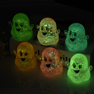 Juguete Blandito de Fantasma Brillante que Brilla en la Oscuridad para Halloween, Sensorial Antiestrés y Antiansiedad para Niños, Diversión Nocturna - Product Image 3