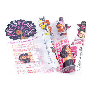 Transfert dtf personnalisé <span class=keywords><strong>lutte</strong></span> <span class=keywords><strong>contre</strong></span> le <span class=keywords><strong>cancer</strong></span> du sein fille noire vinyle conceptions sérigraphie transferts plastisol autocollants pour t-shirts - Product Image 5