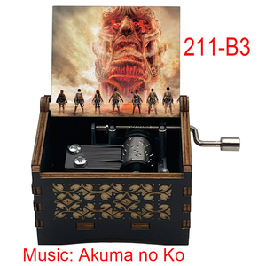 กล่องดนตรีไม้อนิเมะ อคุมะ โนะ โค  แอทแทค ออน ซีซั่น 4 ชิงเกกิ ดนตรีหมุนมือ  น่ารัก ของขวัญพิเศษ - Product Image 4