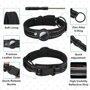 Neues Luxuriöses Verstellbares Reflektierendes Hundehalsband Nylon Verstellbares Breakaway-Hundehalsband mit Airtag-Hundehalsband - Product Image 5