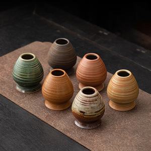 Ensemble de thé en céramique japonaise avec support pour fouet rond pour café et thé - Product Image 2