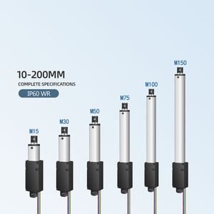 DC12V/24V Hall Robitics Free Bracket Mini Motor eléctrico Gabinetes Abridor de ventanas 33Lbs Max Force 3000RPM Pequeño actuador lineal - Product Image 5