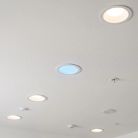 Downlight LED encastré intelligent RGBW à intensité variable, commande vocale et application, pour maison et hôtel, OEM/ODM disponible