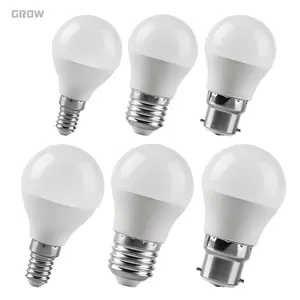 LED Bulb Energy Saving No Filcker 220V 7W G45 3000K 4000K 6000K Light Lamp E14 E27 B22 Base For Home Office Living Room