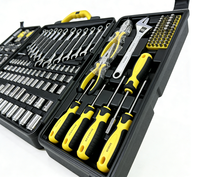 Ensemble de douilles à cliquet en acier au carbone de 205 pièces, durable, multifonctionnel, kit d'outils de réparation automobile, personnalisable OEM