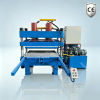 Presse de vulcanisation hydraulique à commande PLC certifiée CE pour la fabrication de pavés en caoutchouc, de dalles de sol en caoutchouc et de tapis de gym