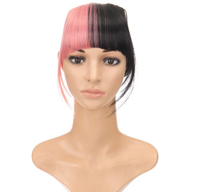 Clip-In Extension Sintético Blunt Bangs Hair Fringe <span class=keywords><strong>Natural</strong></span> Falso postizo Clip en flequillo Color <span class=keywords><strong>de</strong></span> <span class=keywords><strong>flecos</strong></span> sintéticos para mujeres - Product Image 6