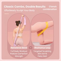Bandas de Resistencia Duraderas WIKDAY TPE, Set de Bandas de Ejercicio para Hombres/Mujeres, Entrenamiento en Casa, Fisioterapia, Glúteos, Piernas, Resistentes al Agua
