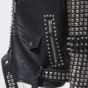 Fábrica <span class=keywords><strong>de</strong></span> Prendas <span class=keywords><strong>de</strong></span> Cuero, Chaqueta <span class=keywords><strong>de</strong></span> Motociclista <span class=keywords><strong>de</strong></span> Cuero Sintético |   Aplicación <span class=keywords><strong>de</strong></span> Remaches Metálicos |   Fabricante <span class=keywords><strong>de</strong></span> Chaquetas <span class=keywords><strong>de</strong></span> Diseño <span class=keywords><strong>de</strong></span> Moda - Product Image 5