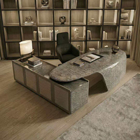 Chaise de bureau modulaire haut de gamme en bois, style moderne et luxueux, combinaison maison, design italien minimaliste et sain