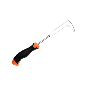 Cuchillo de Gancho Dentado Portátil con Mango de Goma - Raspador de Acero Inoxidable de 34.5cm para Limpieza y Jardinería - Product Image 1