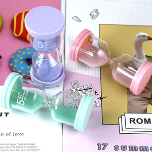 Đồng Hồ Cát Nhựa Đầy Màu Sắc 30 Giây 1 Phút Đồng Hồ Cát Macarons 15 Phút - Product Image 5