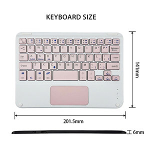 <span class=keywords><strong>Teclado</strong></span> Inalámbrico Portátil Recargable Delgado de 59 Teclas y Panel Táctil con Diseño Ergonómico de Material Plástico <span class=keywords><strong>para</strong></span> - Product Image 4
