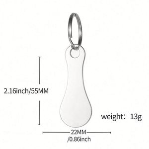 Manufacturer Custom Make Your Own Shopping Cart Token Key Chain Trolley Token Coin Keychain Shopping Coin Keychain - Product Image 5