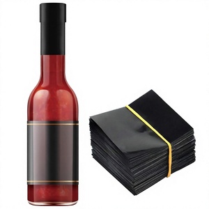 Bandas Termoencogibles <span class=keywords><strong>de</strong></span> PVC Negras Personalizables, Etiquetas Termoencogibles <span class=keywords><strong>de</strong></span> 65x60mm, Sellador Termoencogible para Botellas <span class=keywords><strong>de</strong></span> Vino, Salsa y <span class=keywords><strong>Aceite</strong></span> <span class=keywords><strong>de</strong></span> <span class=keywords><strong>Oliva</strong></span> - Product Image 1