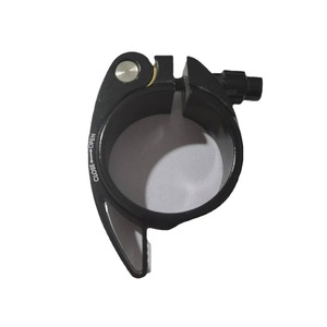 Collier de fixation de tige de selle de vélo 43 mm en alliage noir universel réglable à dégagement rapide pour VTT et vélo électrique - Product Image 5