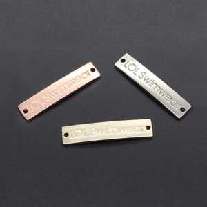 Hot Sale Rectangle Shape Custom Metal Label/Brand Logo for Swimwear <b>Bag</b> Parts & <b>Accessories</b> - Product Image 4