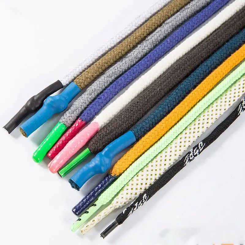 Multi Color Custom Polyester Hoodie Laces Drawcord Round String Drawcords With Silicone Dipped End Drawcord Tips Suppliers