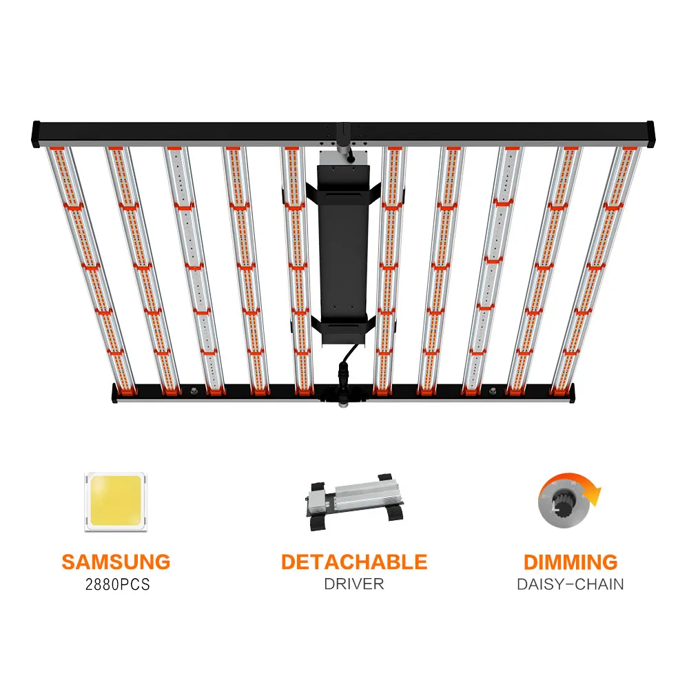 Samsung 1000w 10Bar Lights Vertical Greenhouse Led Grow Light Led Indoor Plants