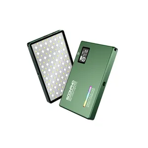 Soonpho P10 RGB LEDフルカラー出力CRI97、2500K-8500Kバイカラー、超薄型調光可能輝度温度ビデオライト