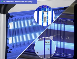 <span class=keywords><strong>Lampe</strong></span> <span class=keywords><strong>anti</strong></span>-moustiques JZ 20W en alliage d'aluminium avec lumière UV attrape-mouches et mites machine électrique écologique <span class=keywords><strong>pour</strong></span> tueur d'insectes volants - Product Image 3