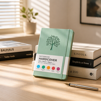 Buku Planner A5 dengan Grid Titik, Jurnal Hardcover Custom, Diary untuk Hadiah Sekolah