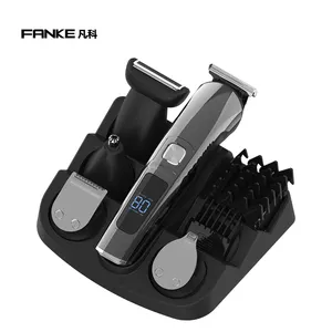 Factory customized multifunctional electric hair clipper set for Household with LCD Display Rechargeable hair clippers for men