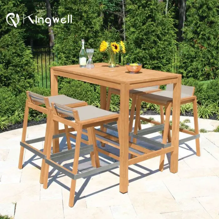 Factory Wholesale Price Modern Wooden Bar Furniture Sets Bar Stools and Restaurant Dining Chair Sets from foshan