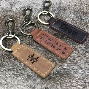 Custom Laser Engraving Blank PU Leather Eco-Friendly Durable Bottle Opener Keychain - Product Image 3