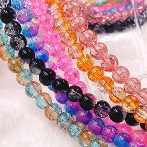 Voorraad te koop: 8mm kleurrijke glazen kristallen crackle kralen combinatie groothandel glazen kralen voor het maken van sieraden en armbanden - Product Image 5