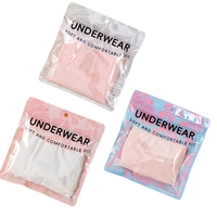 Impresión personalizada ventana transparente hombres mujeres ropa interior bolsas de embalaje Ziplock plástico mujeres ropa interior bolsas de embalaje