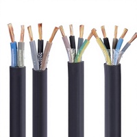 Cable Sumergible Impermeable de 2/3/4/5 Núcleos, Calibre 6/8/10/12/14/16, 750V, Revestimiento de Goma OFC/TC, para Suministro de Agua Doméstico, 100 pies, para Inmersión a Largo Plazo