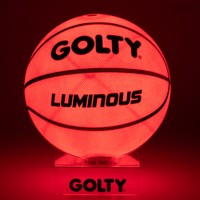 Ballon de basket LED GOLTY LED-1001 Taille 7 Poids 580-650G et circonférence 750-780MM avec ballon de basket lumineux