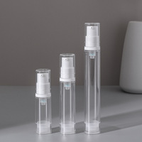 Botol Semprot Kosmetik Mini Isi Ulang 5ml 10ml 15ml, Dispenser Pompa Kosmetik, Botol Semprot Tanpa Udara untuk Lotion dan Krim