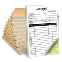 Blocco note personalizzato OEM per menu aziendali, in carta autocopiativa NCR, per fatture di vendita, duplicato senza carboncino, con design gratuito