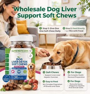 Integratori Masticabili per la Disintossicazione del Fegato per Cani, Supporto per la Salute del Fegato e dei Reni, Supplemento al Cardo Mariano OEM - Product Image 4