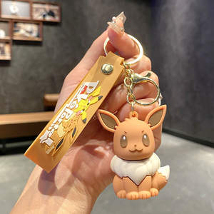 Nuevo Llavero <span class=keywords><strong>de</strong></span> Pokémon con Diseño <span class=keywords><strong>de</strong></span> Eevee y Pikachu, Regalo Creativo para Parejas, Colgante Lindo para Coche o Bolso - Product Image 3