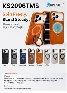 360° Rotation Magnetic Phone Case with Ring Holder Stand for <b>iPhone</b> 17/16/15/Samsung S26 Series - Durable Shockproof Design - Product Image 4