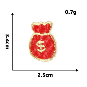 Belle Mini arc flèche musique argent fleur auto-adhésif fer sur support brodé petits patchs pour vêtements sac porte-clés - Product Image 4