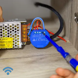 Interruptor de parede inteligente shelly 1, fornecedor da china, sem fio, controle remoto elétrico, interruptor de parede com alexa e google home