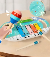 Wholesale Musical Instruments Set Early Education Set of Orff Musical Instruments Wooden Percussion Piano Teaching Aids