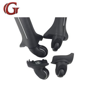 プロ仕様の取り外し可能な高さ調節可能なスーツケースホイール、ユニバーサルラゲッジトロリー、バッグやスーツケースに適合するダブルホイール - Product Image 1