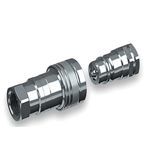 Raccords rapides 63 mm à arrêt bidirectionnel pour gaz, couleur argent, d'Allemagne de l'Ouest - Product Image 1