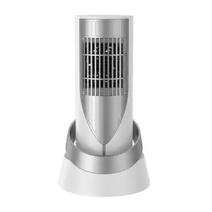 Mini dormitory desktop heating fan electric vertical hot air blower silent heater portable indoor room electrical heater