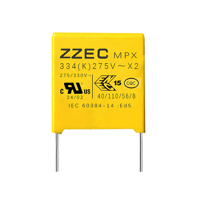Customized X2 Safety Capacitor 334K275VAC 0.33uF 310V 330nF 10mm Pin Distance Anti-Interference 330nF Capacitor