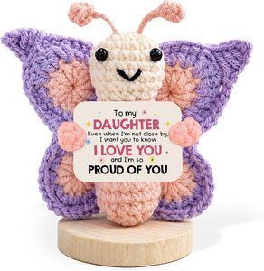 Decoraciones <span class=keywords><strong>de</strong></span> Crochet para <span class=keywords><strong>Mi</strong></span> Hija, Regalos <span class=keywords><strong>de</strong></span> <span class=keywords><strong>Cumpleaños</strong></span> y Graduación <span class=keywords><strong>de</strong></span> Mamá y Papá para Adolescentes - Product Image 1