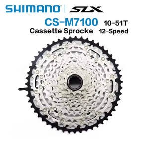 Cassette de Piñones <span class=keywords><strong>SHIMANO</strong></span> SLX CS M7100 de 12 Velocidades, 10-45T 10-51T, Micro Spline, <span class=keywords><strong>12v</strong></span>, Rueda Libre, para Bicicleta de Montaña MTB - Product Image 1