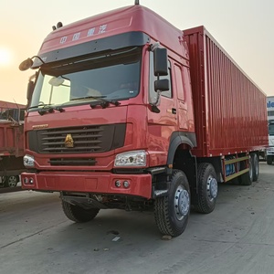 La Chine National Heavy Duty Truck Group utilisé HOWO 8x4 roue motrice Diesel automatique Euro 2 boîte camion gauche 12 roues HOWO <span class=keywords><strong>Van</strong></span> Truck - Product Image 6