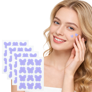 Patchs anti-acné écologiques en hydrocolloïde pour cicatrices d'acné, motif papillon coloré, formule végétalienne au thé vert, emballage individuel - Product Image 2