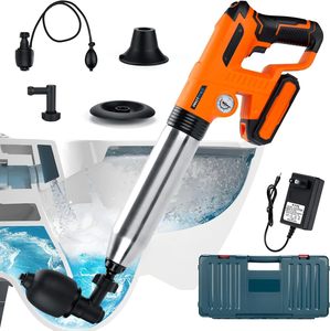 Nuevo diseño, potente abridor de émbolo de inodoro de alta presión eléctrico, potente desatascador de drenaje de aire, émbolo de inodoro para Baño - Product Image 4